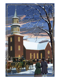 Bruton Parish - Williamsburg, Virginia Prints by Lantern Press 