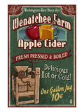 Wenatchee, Washington - Apple Cider Art by Lantern Press 