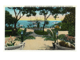 Santa Catalina Island, California - Hotel St. Catherine Front Grounds View Posters by Lantern Press 
