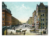 Syracuse, New York - Northern View Up Salina Street Posters af Lantern Press Syracuse, New York - Northern View Up Salina Street Posters af Lantern Press