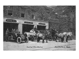 New Bedford, Massachusetts - Central Fire Station Exterior View Prints by Lantern Press 