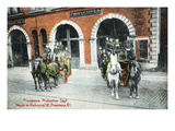 Providence, Rhode Island - Richmond Street Fire Station Art by Lantern Press 