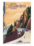 Columbia River Gorge, Oregon - Historic Columbia River Highway Prints by Lantern Press 