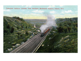 Albany, New York - 20th Century Limited Train View from Northern Blvd Viaduct Prints by Lantern Press 
