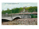 Rumford Falls, Maine - Maine Central Railroad Station Posters by Lantern Press 