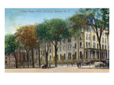 Saratoga Springs, New York - United States Hotel Exterior View Posters by Lantern Press 