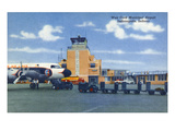Indianapolis, Indiana - Weir Cook Municipal Airport Scene Poster by Lantern Press 