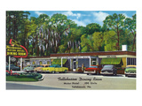 Tallahassee, Florida - Aaa Dining Room Motor Hotel Posters by Lantern Press 