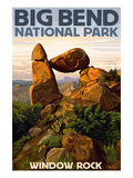 Big Bend National Park, Texas - Window Rock Prints by Lantern Press 