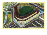 New York, New York - Aerial View of Yankee Stadium Posters by Lantern Press 