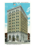 Orlando, Florida - State Bank of Orlando and Trust Co Bldg Exterior Posters by Lantern Press 