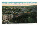 Hartford, Connecticut - Capitol Building Aerial View of City Prints by Lantern Press 