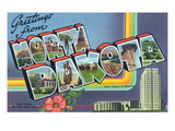 North Dakota - Large Letter Scenes Art by Lantern Press 