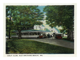 Old Orchard Beach, Maine - Golf Club Exterior Poster by Lantern Press 