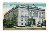 Hartford, Connecticut - Municipal Building Exterior Art by Lantern Press 