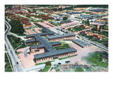 Oak Ridge, Tennessee - Aerial View of the Oak Ridge Hospital Posters by Lantern Press 