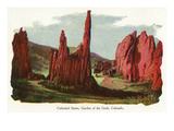 Colorado Springs, Colorado - Garden of the Gods, Cathedral Spires View Posters by Lantern Press 