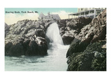 York Beach, Maine - Roaring Rock Scene Prints by Lantern Press 
