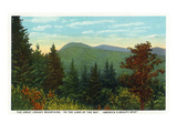 Blue Ridge Mountains, North Carolina - Great Craggy Mountains View Poster by Lantern Press 