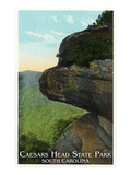 Blue Ridge Mountains, South Carolina - Caesar's Head East Side View Prints by Lantern Press 