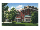 Saratoga Springs, New York - Gideon Putnam Hotel Exterior View Prints by Lantern Press 