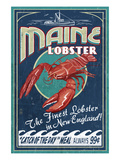 Maine Lobster Prints by Lantern Press 