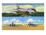 Chicago, Illinois - Aviation Scenes at Municipal Airport Prints by Lantern Press 