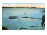 Saratoga Springs, New York - View of Saratoga Lake Art par Lantern Press 