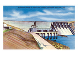 Tennessee - Sketch of Boone Dam in Eastern Tennessee Near Bluff City Art by Lantern Press 