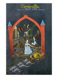 Lookout Mountain, Tennessee - Fairyland Caverns, Interior View of Cinderella Running from Prince Prints by Lantern Press 