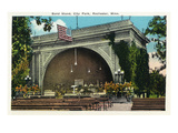 Rochester, Minnesota - City Park, View of the Band Stand Prints by Lantern Press 