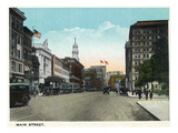 Hartford, Connecticut - Main Street Scene Prints by Lantern Press 