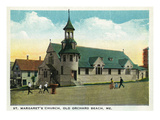 Old Orchard Beach, Maine - St. Margaret's Church Exterior Prints by Lantern Press 