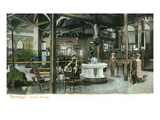 Saratoga Springs, New York - View of Hathorn Spring Prints by Lantern Press 