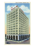 Amarillo, Texas - Santa Fe Building Exterior View Prints by Lantern Press 