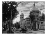 Saratoga Springs, New York - Northern View from Convention Hall Kunstdrucke von Lantern Press 