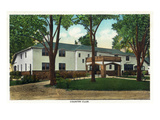 Springfield, Missouri - Exterior View of the Country Club Prints by Lantern Press 