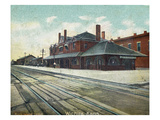 Wichita, Kansas - Exterior View of Rock Island Train Depot Print by Lantern Press 
