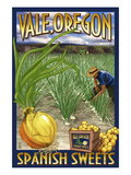 Vale, Oregon - Spanish Sweets Onion Harvest Arte por Lantern Press Vale, Oregon - Spanish Sweets Onion Harvest Arte por Lantern Press