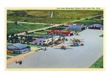 Salt Lake City, Utah - Aerial View of Municipal Airport Prints by Lantern Press 