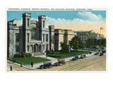 Hartford, Connecticut - Wadsworth Atheneum, Morgan Memorial, Municipal Bldg Exterior Posters by Lantern Press 