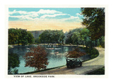 Cleveland, Ohio - Brookside Park and Lake Scene Posters by Lantern Press 