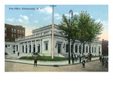 Schenectady, New York - Exterior View of Post Office Posters by Lantern Press 