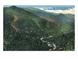 Great Smoky Mts Nat'l Park, TN - Loop-Over View from Chimney Tops Prints by Lantern Press 
