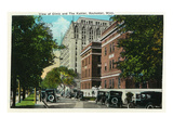 Rochester, Minnesota - Exterior Views of the Clinic and the Kahler Print by Lantern Press 