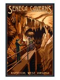 Seneca Caverns - Riverton, West Virginia Poster by Lantern Press 