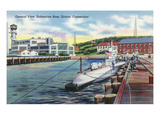 Groton, Connecticut - General View of the Submarine Base Posters by Lantern Press 