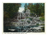 Old Orchard Beach, Maine - The Cascade Print by Lantern Press 