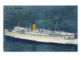 View of Nassau Cruises Liner SS Florida Poster by Lantern Press 
