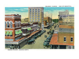 Orlando, Florida - Orange Avenue North Scene Poster by Lantern Press 